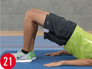 21 Sollevare l’anca (leggermente) (Esercizio di forza)